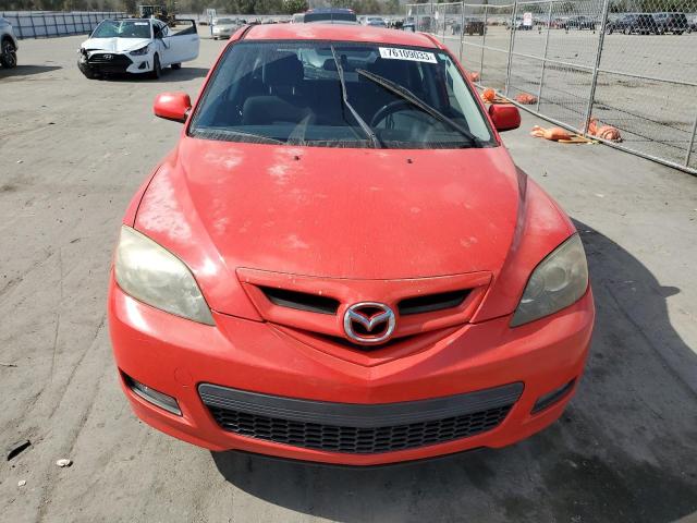 JM1BK343881791490 - 2008 MAZDA 3 HATCHBACK RED photo 5