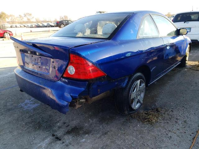 1HGEM22045L016678 - 2005 HONDA CIVIC EX BLUE photo 3