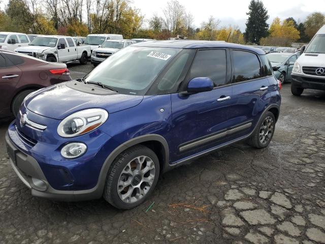 ZFBCFADH9FZ035306 - 2015 FIAT 500L TREKKING BLUE photo 1