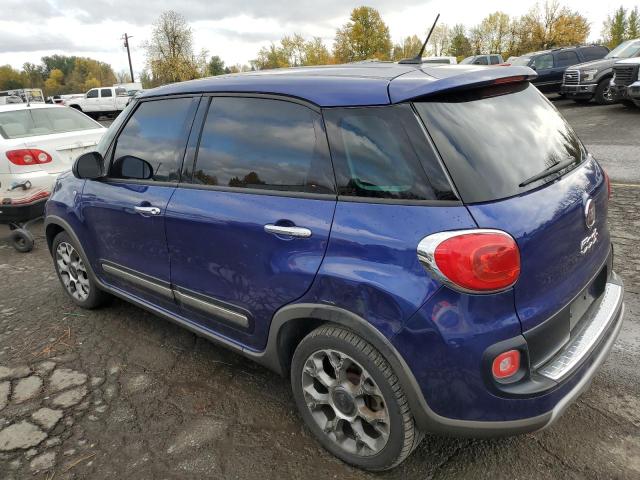 ZFBCFADH9FZ035306 - 2015 FIAT 500L TREKKING BLUE photo 2