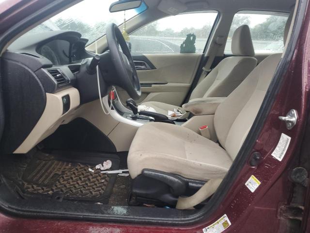 1HGCR2F31DA214612 - 2013 HONDA ACCORD LX MAROON photo 7