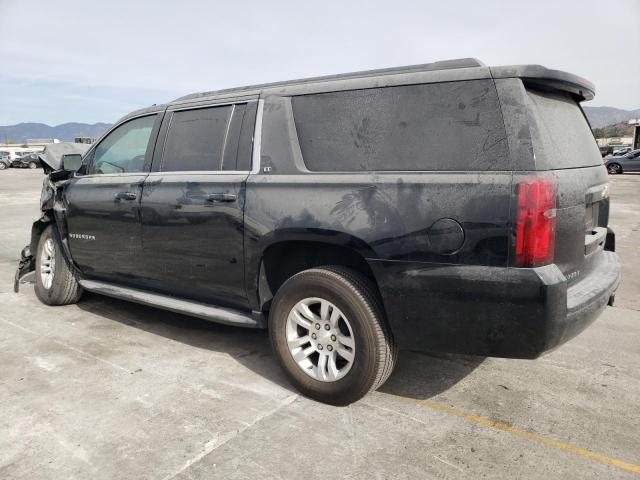 1GNSCHKC2KR174423 - 2019 CHEVROLET SUBURBAN C1500 LT BLACK photo 2