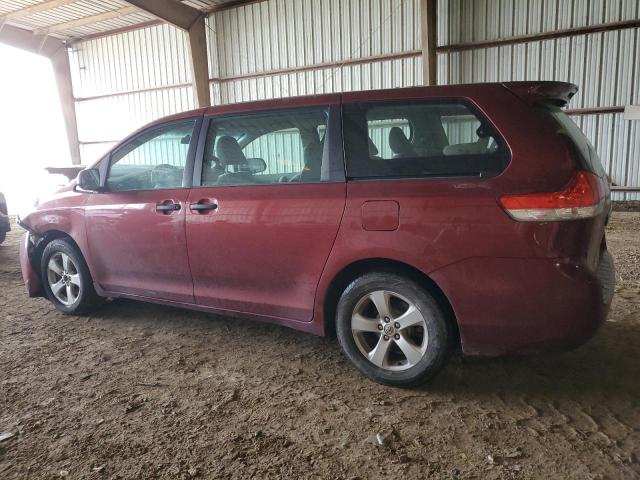 5TDKA3DC1CS013224 - 2012 TOYOTA SIENNA BASE RED photo 2