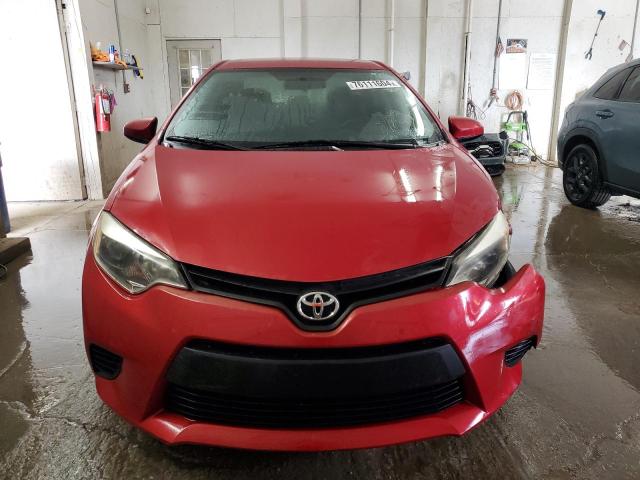 2T1BURHE7EC195092 - 2014 TOYOTA COROLLA L RED photo 5