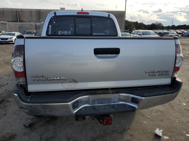 5TFJU4GN8CX017240 - 2012 TOYOTA TACOMA DOUBLE CAB PRERUNNER SILVER photo 6