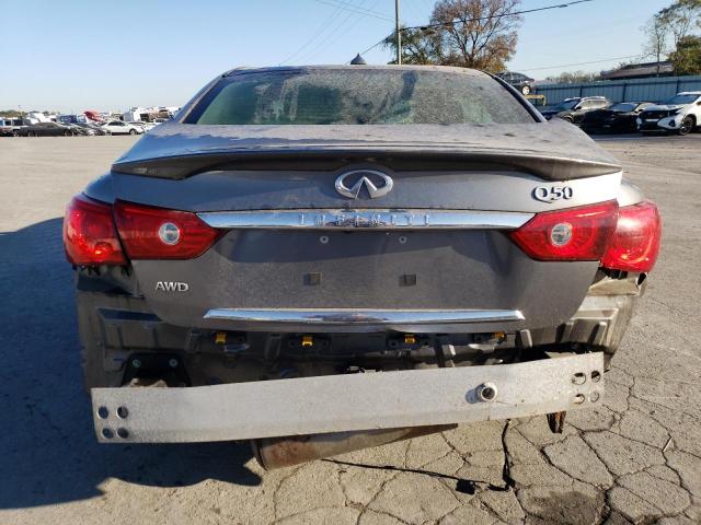 JN1BV7AR4EM687910 - 2014 INFINITI Q50 BASE GRAY photo 6