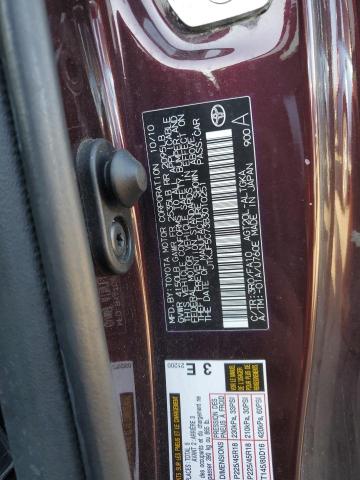 JTKJF5C73B3010251 - 2011 TOYOTA SCION TC ბურგუნდია ფოტო 12