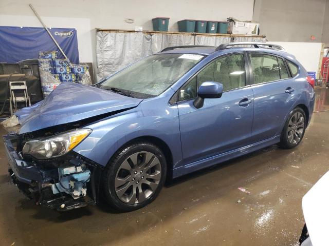 JF1GPAU64EH338238 - 2014 SUBARU IMPREZA SPORT LIMITED BLUE photo 1