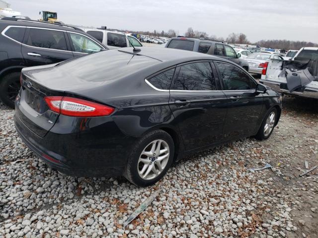 3FA6P0H79DR106899 - 2013 FORD FUSION SE BLACK photo 3