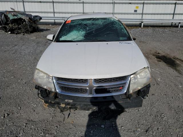 1C3CDZCB5DN626059 - 2013 DODGE AVENGER SXT WHITE photo 5