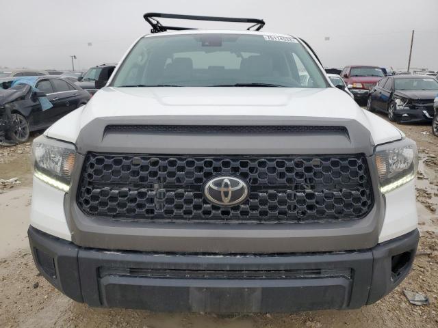 5TFTY5F12LX011046 - 2020 TOYOTA TUNDRA DOUBLE CAB SR/SR5 WHITE photo 5
