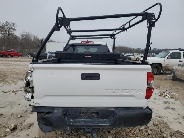 5TFTY5F12LX011046 - 2020 TOYOTA TUNDRA DOUBLE CAB SR/SR5 WHITE photo 6