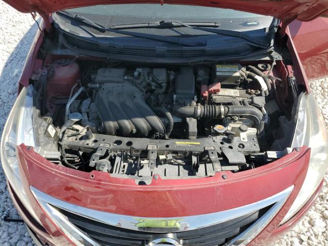 3N1CN7AP8FL875909 - 2015 NISSAN VERSA S RED photo 11