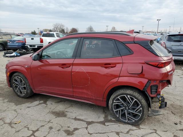 KM8K3CA36NU910998 - 2022 HYUNDAI KONA N LINE RED photo 2