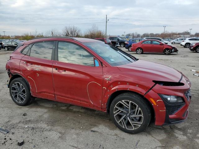 KM8K3CA36NU910998 - 2022 HYUNDAI KONA N LINE RED photo 4