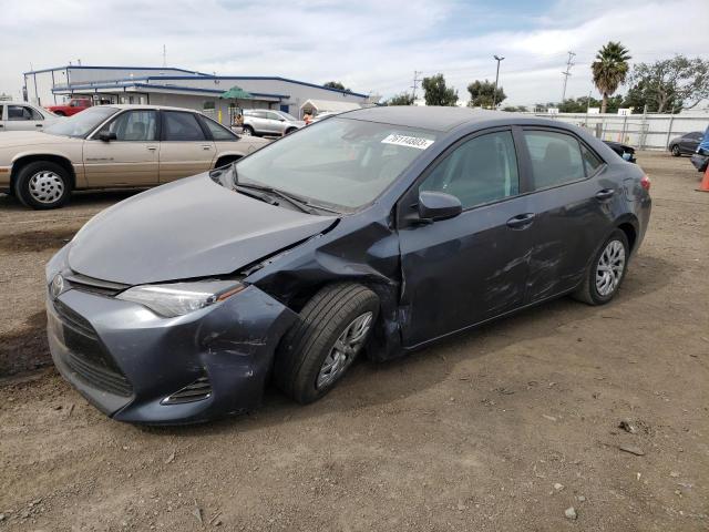 2T1BURHE5JC004800 - 2018 TOYOTA COROLLA L GRAY photo 1