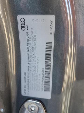 WAUCGAFH3FN005486 - 2015 AUDI S5 PREMIUM PLUS 灰色 照片 12