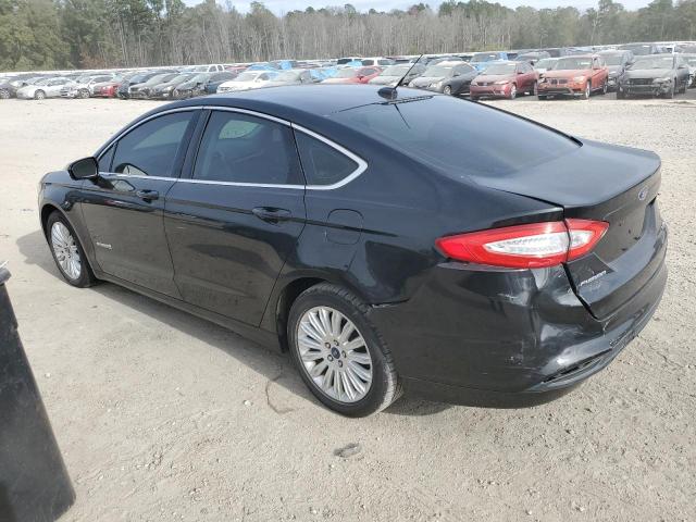 3FA6P0LU5DR165736 - 2013 FORD FUSION SE HYBRID BLACK photo 2