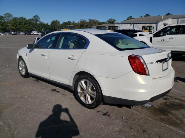 1LNHL9DR1CG807304 - 2012 LINCOLN MKS WHITE photo 2