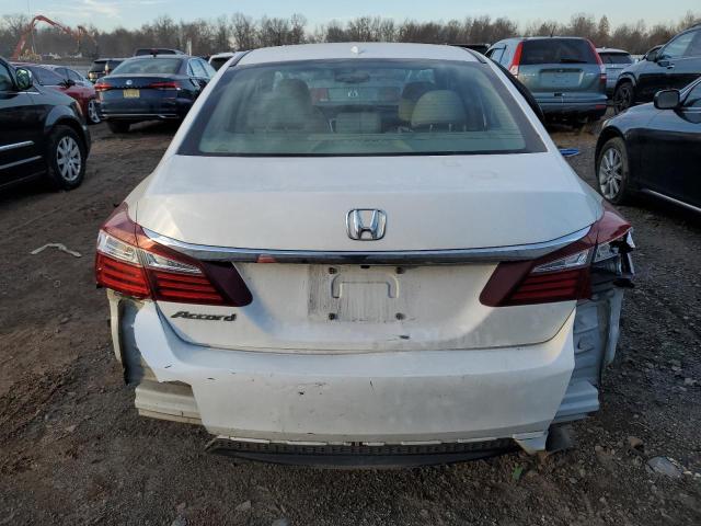 1HGCR2F8XGA239976 - 2016 HONDA ACCORD EXL WHITE photo 6