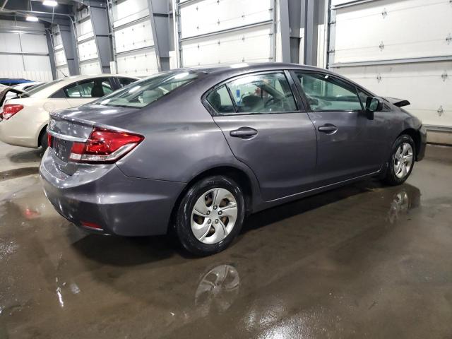 19XFB2F55EE085287 - 2014 HONDA CIVIC LX GRAY photo 3