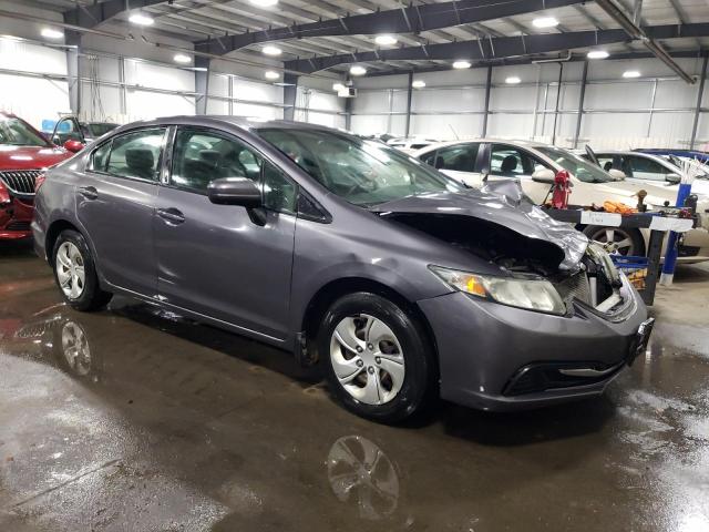 19XFB2F55EE085287 - 2014 HONDA CIVIC LX GRAY photo 4