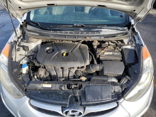 5NPDH4AE7CH121580 - 2012 HYUNDAI ELANTRA GLS SILVER photo 11