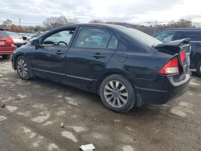 1HGFA16939L019111 - 2009 HONDA CIVIC EXL BLACK photo 2