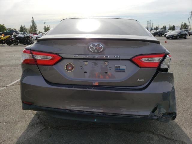 4T1B11HK1JU133745 - 2018 TOYOTA CAMRY L GRAY photo 6