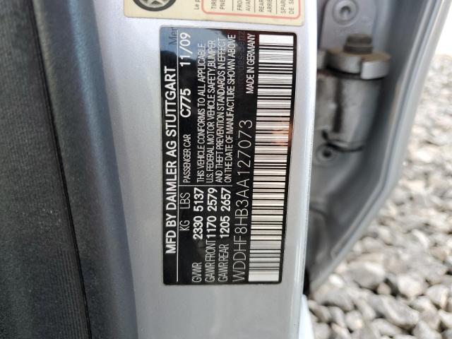 WDDHF8HB3AA127073 - 2010 MERCEDES-BENZ E 350 4MATIC SILVER photo 12