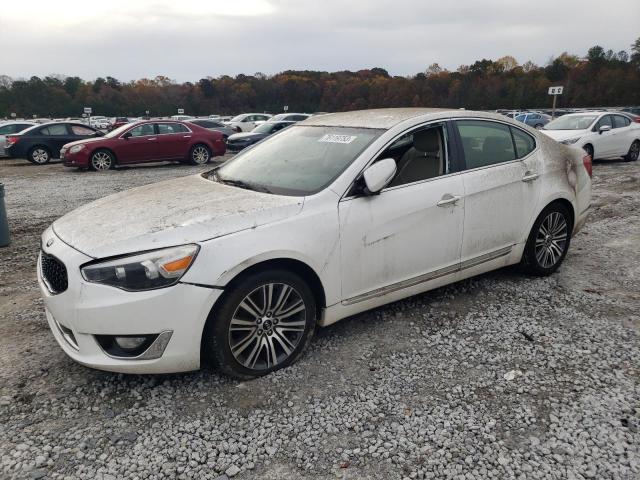 KNALN4D72E5143522 - 2014 KIA CADENZA PREMIUM WHITE photo 1