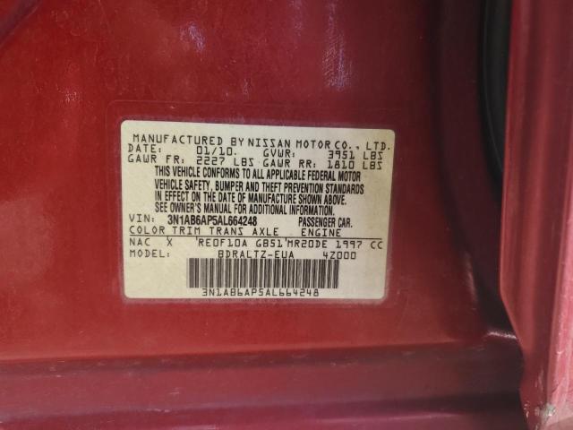 3N1AB6AP5AL664248 - 2010 NISSAN SENTRA 2.0 RED photo 13