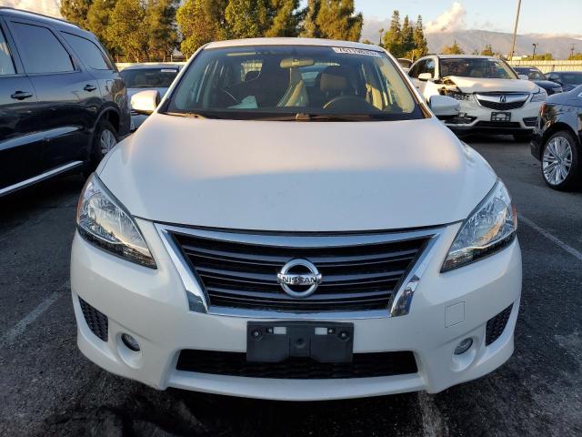 3N1AB7AP4FY228524 - 2015 NISSAN SENTRA S WHITE photo 5