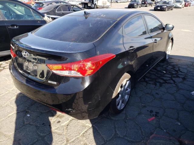 KMHDH4AE1DU493547 - 2013 HYUNDAI ELANTRA GLS BLACK photo 3