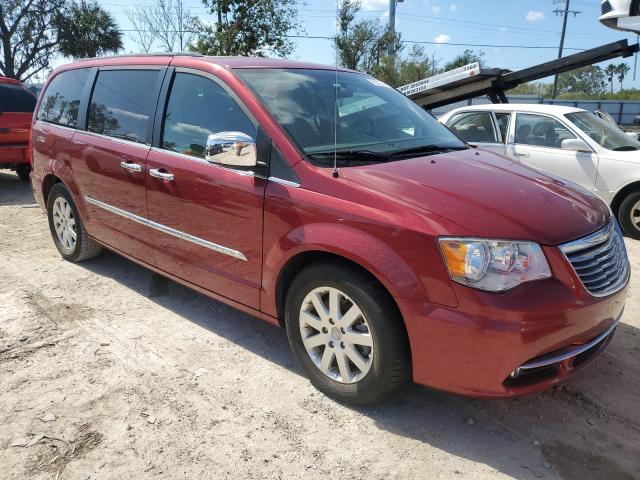 2C4RC1CG7CR118845 - 2012 CHRYSLER TOWN & COU TOURING L BURGUNDY photo 4