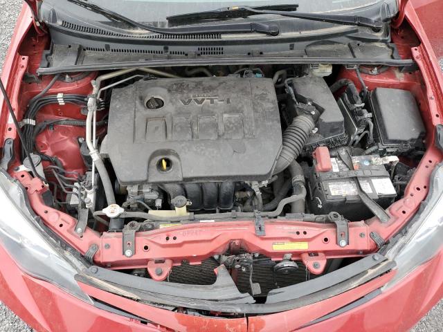 2T1BURHE1HC889300 - 2017 TOYOTA COROLLA L RED photo 11