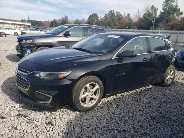 1G1ZC5ST5JF199346 - 2018 CHEVROLET MALIBU LS BLACK photo 1