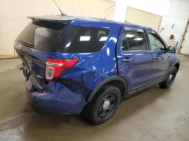 1FM5K8AR6EGC49571 - 2014 FORD EXPLORER POLICE INTERCEPTOR 蓝色 照片 3