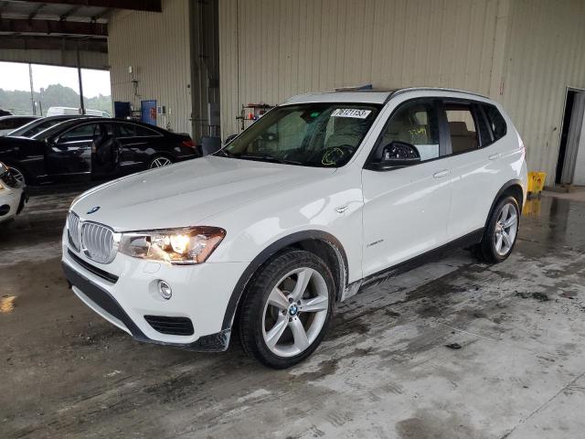 5UXWZ7C35H0X40698 - 2017 BMW X3 SDRIVE28I WHITE photo 1