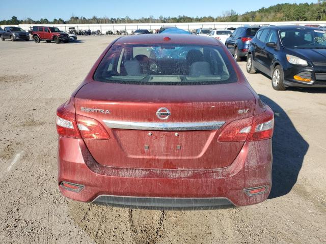 3N1AB7AP3HY233507 - 2017 NISSAN SENTRA S RED photo 6