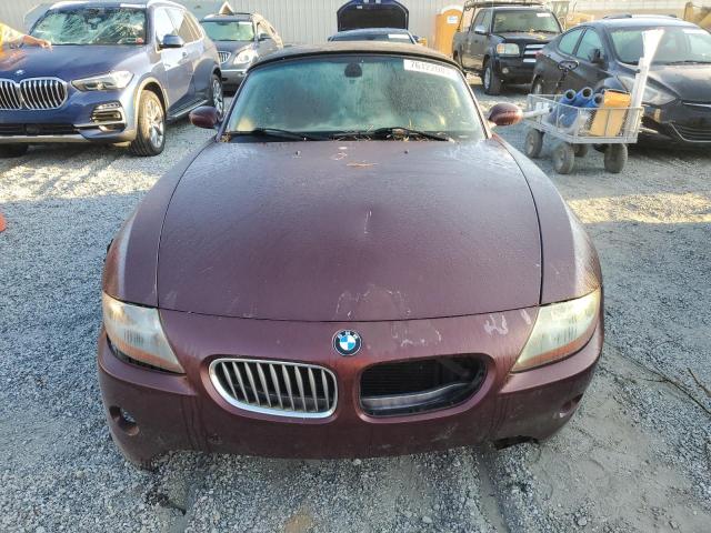 4USBT53463LT20674 - 2003 BMW Z4 3.0 勃艮第红 照片 5