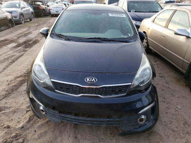 KNADN4A34G6626996 - 2016 KIA RIO EX BLUE photo 5