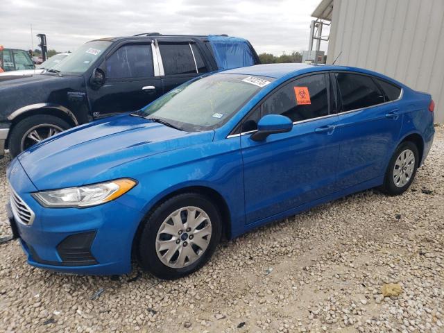 3FA6P0G77KR170809 - 2019 FORD FUSION S BLUE photo 1