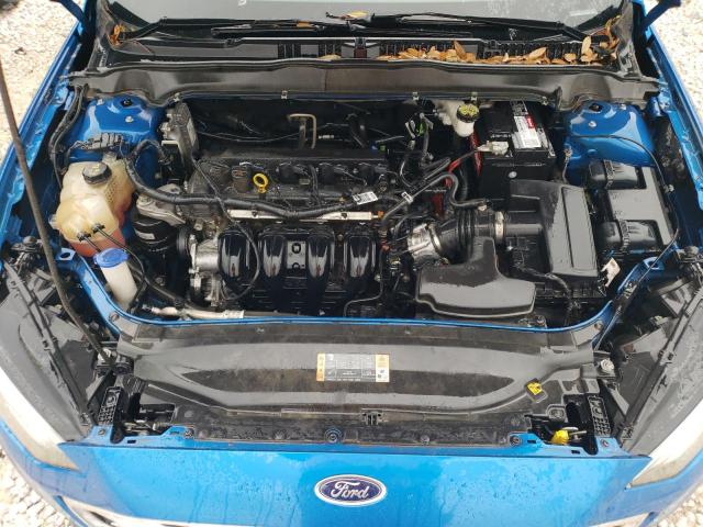 3FA6P0G77KR170809 - 2019 FORD FUSION S BLUE photo 11