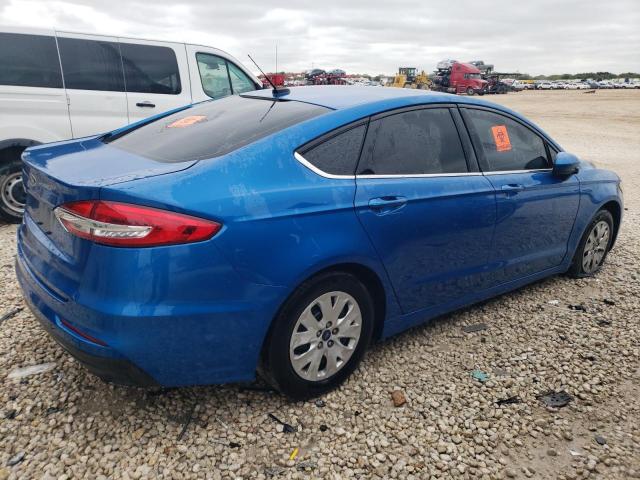 3FA6P0G77KR170809 - 2019 FORD FUSION S BLUE photo 3