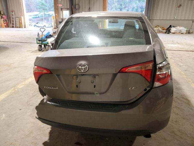 2T1BURHE1JC122245 - 2018 TOYOTA COROLLA L GRAY photo 6