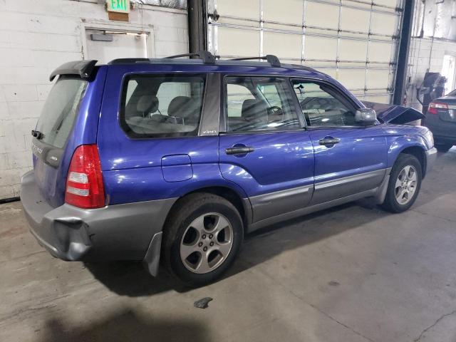 JF1SG65603H729101 - 2003 SUBARU FORESTER 2.5XS BLUE photo 3