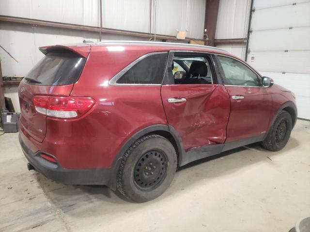 5XYPGDA30HG330432 - 2017 KIA SORENTO LX RED photo 3