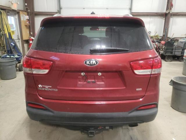 5XYPGDA30HG330432 - 2017 KIA SORENTO LX RED photo 6