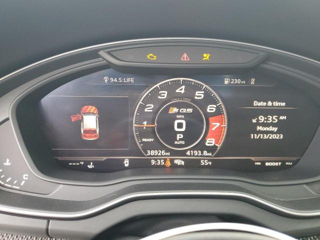 WA1C4AFY4K2121992 - 2019 AUDI SQ5 PRESTIGE GRAY photo 9